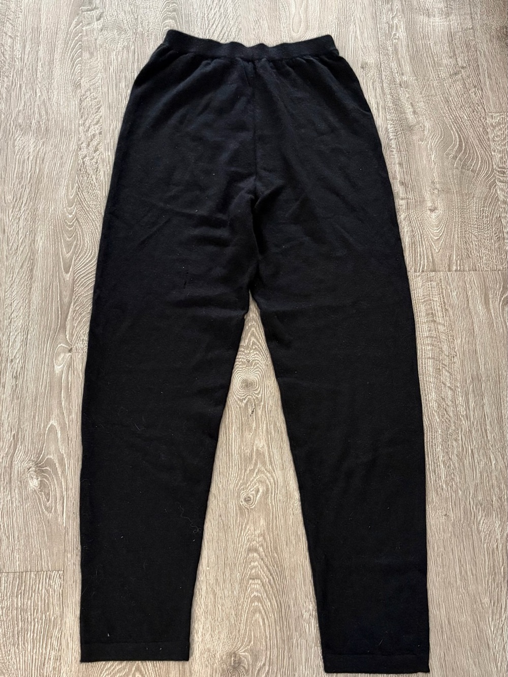 Black 100% Cashmere Knit Lounge Black Pants Size Large